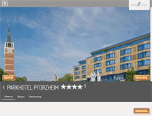 Tablet Screenshot of parkhotel-pforzheim.de